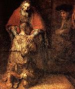 REMBRANDT Harmenszoon van Rijn The Return of the Prodigal Son (detail) Germany oil painting reproduction